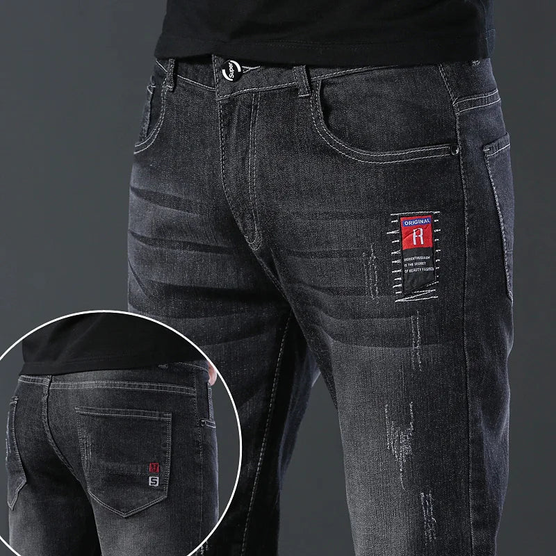 Men's Slim-Fit Stretch Denim Pants – Stylish & Comfy