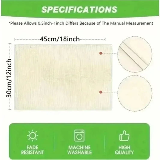 Modern Marble Placemats Set for Kitchen & Dining Table