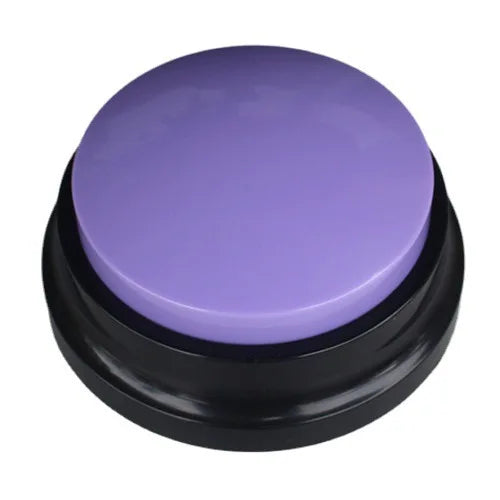 Voice Recording Button — 30s Record & Playback Pet Training Buzzer, Talking Dog Communication Buttons