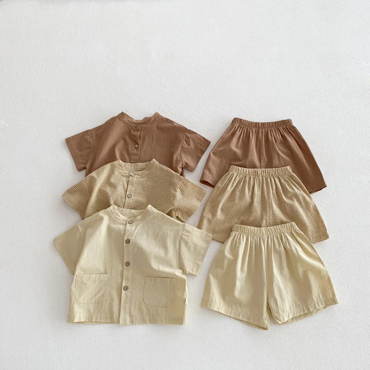 MILANCEL Boys 2-Piece Casual Shirt & Pants Set