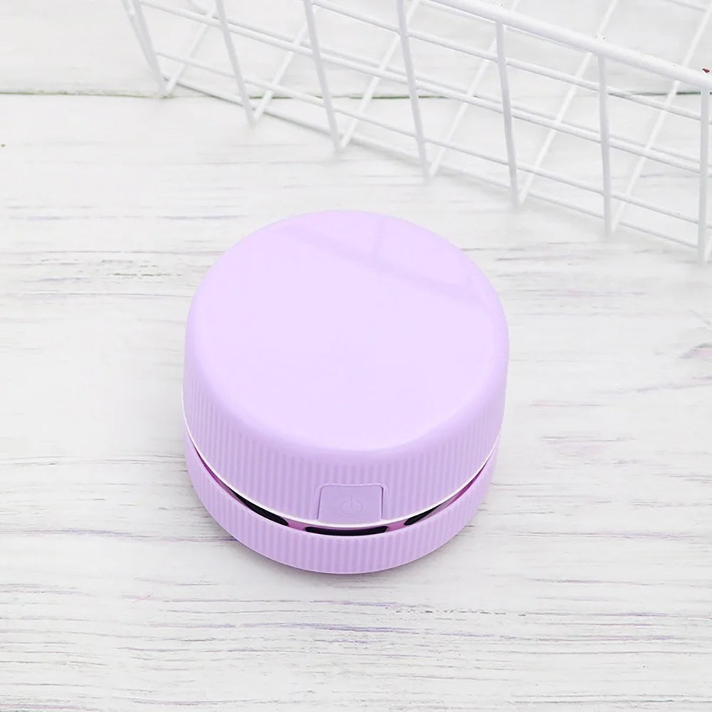 Portable Desktop & Car Vacuum Cleaner – Mini Handheld Table Sweeper