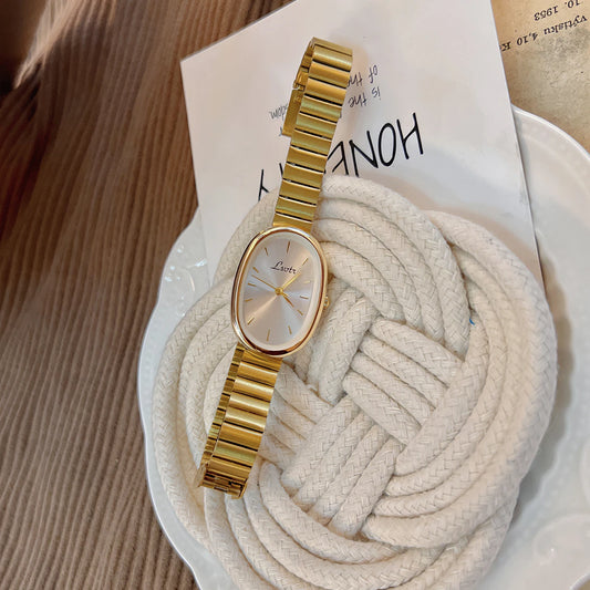 Women's Vintage Gold Bracelet Quartz Watch – Elegant & Fashionable