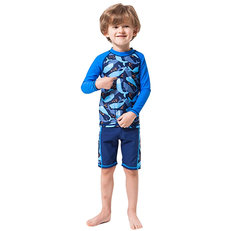 Kids Long Sleeve Sun Protection Swimwear – Boys & Girls Swimsuit 2025 .