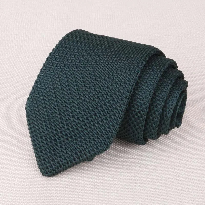 Fashion Knitted Ties for Men & Women – Casual Solid/Striped Narrow Necktie for Business, Wedding, and Daily Wear