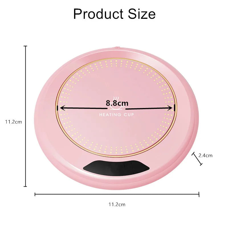 USB Heating Coaster – 3-Speed, 55°C Constant Temperature