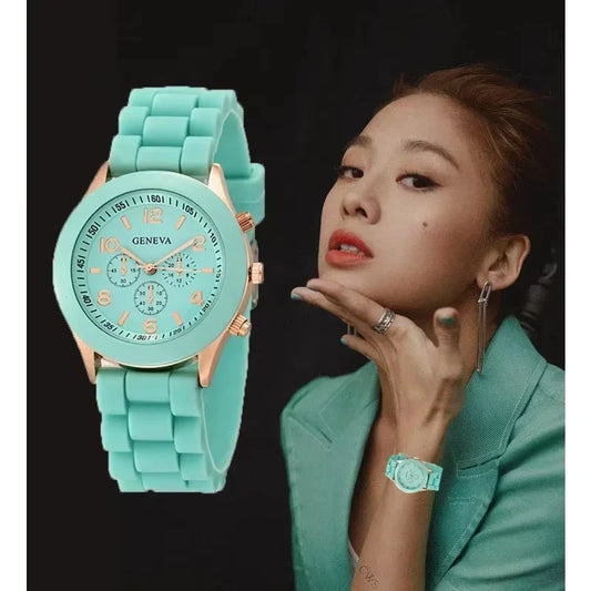 Women’s 2025 Luxury Silicone Strap Quartz Watch