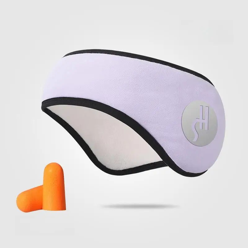 2-in-1 Noise-Reducing Sleep Mask with Adjustable Earplugs – Travel & Nap Earmuffs