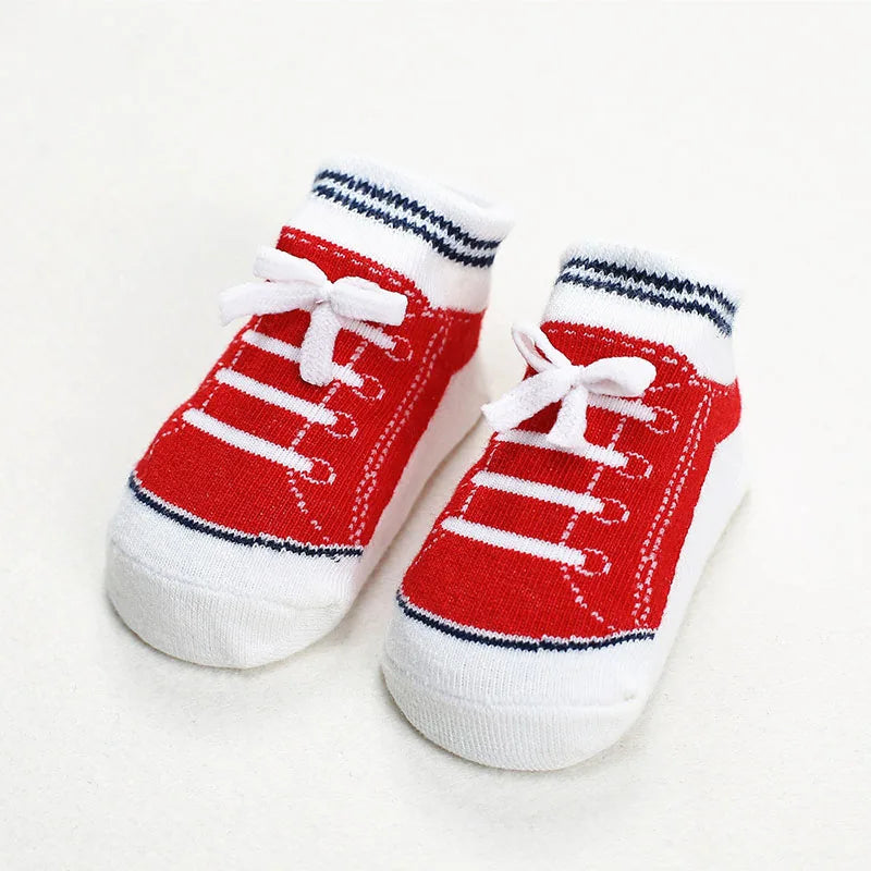 Summer/Autumn Cotton Baby Socks – Anti-Slip for Newborn Boys & Girls