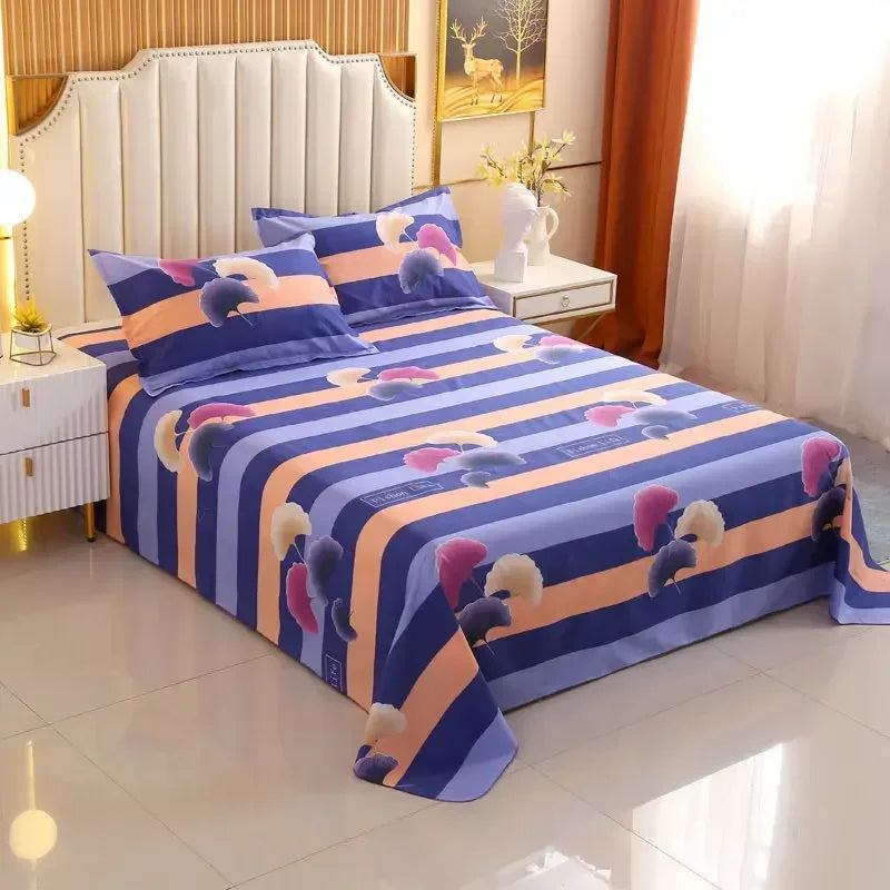 3-Piece Floral Bed Sheet Set – Double, Queen & King Sizes with Pillowcases