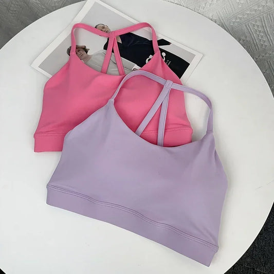 Women’s Sports Bra Top – Shockproof, Quick-Dry Gym Crop for Yoga, Running & Fitness