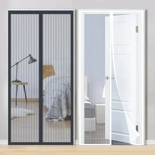 Magnetic Mosquito Net Door Curtain – Insect Proof Mesh Screen with Automatic Closing for Easy Entry & Fresh Air Flow