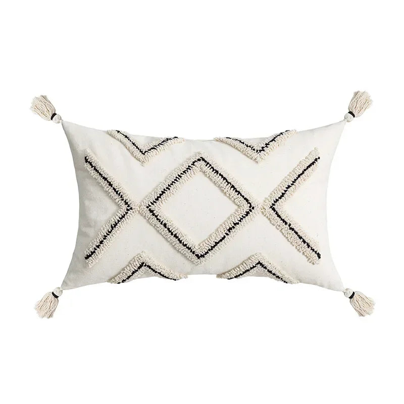 Cotton Embroidered Pillow Cover – Sofa/Home Decor