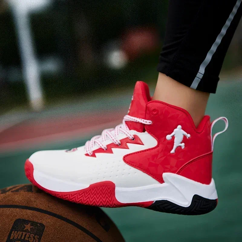 Kids’ Basketball Shoes – Breathable, Non-Slip, Lace-Up Sneakers for Indoor & Outdoor Sports