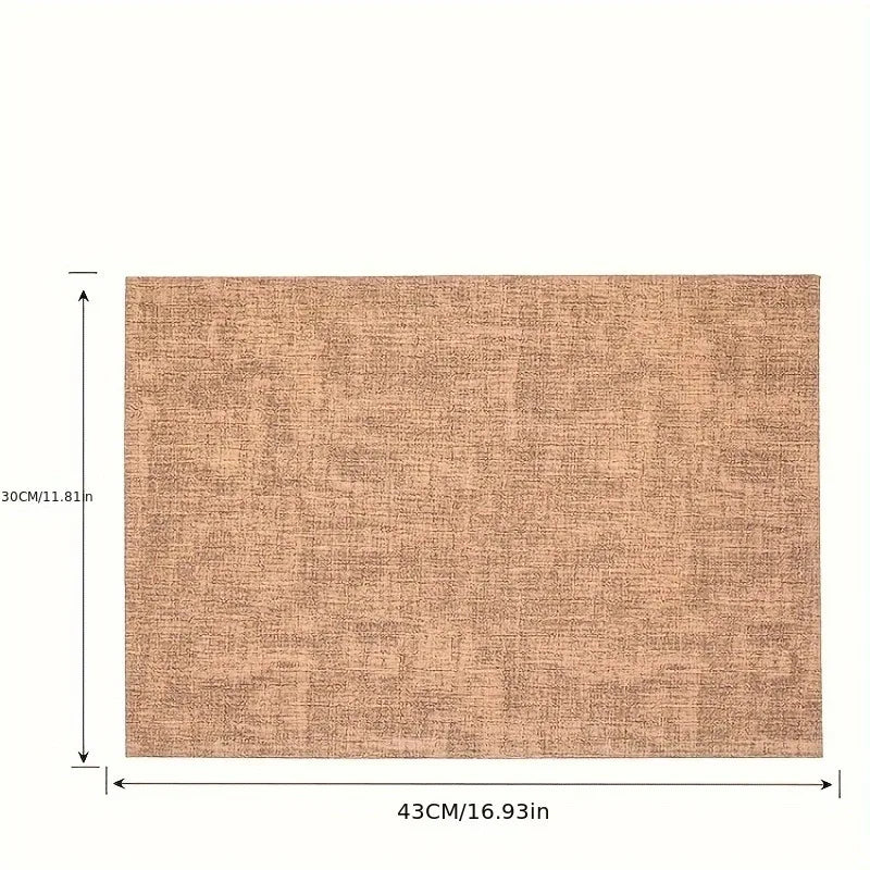 Double-Sided Faux Leather Placemats – Waterproof & Heat-Resistant Nordic Table Mats
