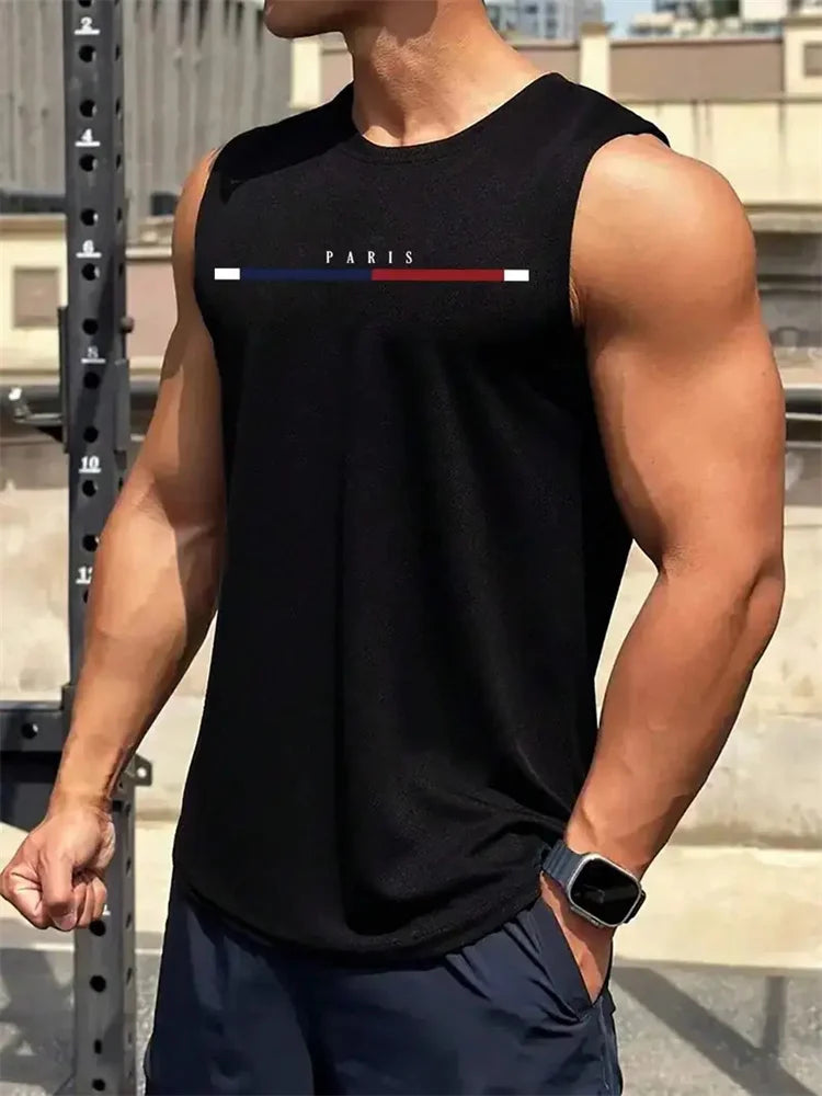 Men's Summer Mesh Vest – Quick-Dry, Breathable, Sleeveless Fitness Shirt