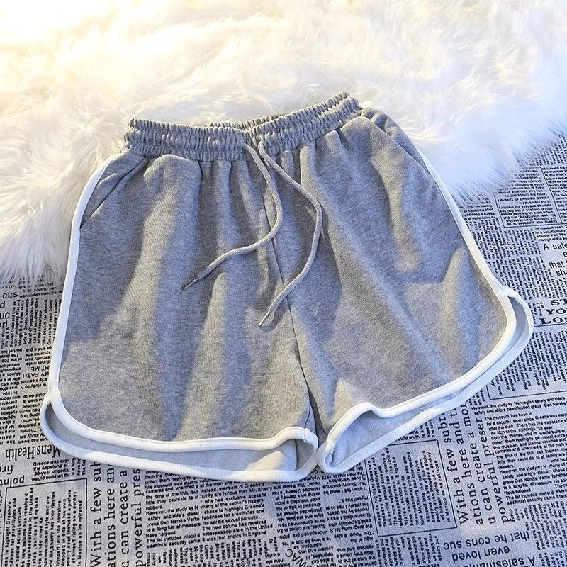 Women's Summer Yoga Shorts – Mid-Waist, Loose, Breathable, Wide-Leg Gym Pants