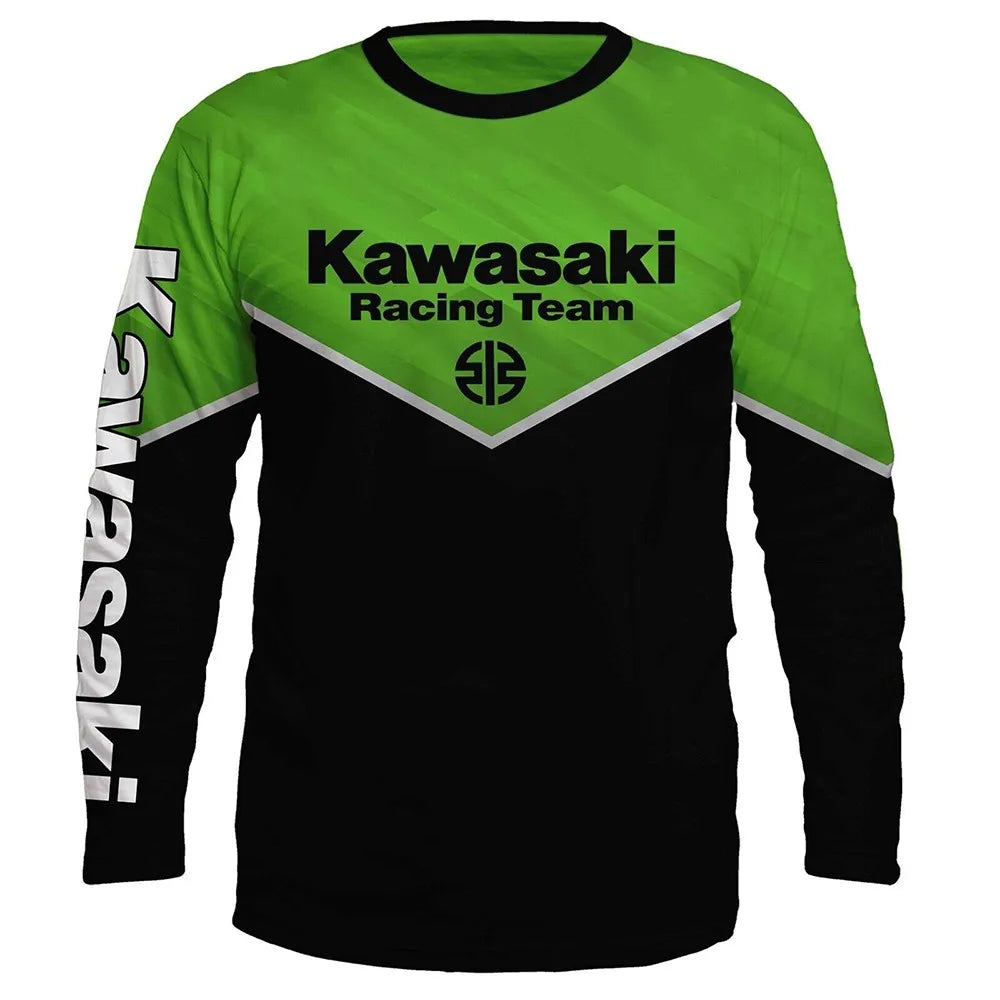 Kawasaki Racing Team Long-Sleeve T-Shirt – Men, Women & Kids | 2024 Sportswear