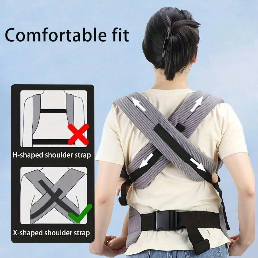 1Pc Simple Baby Carrier for Infants & Toddlers – Lightweight Multifunctional Front-Hold Carrier
