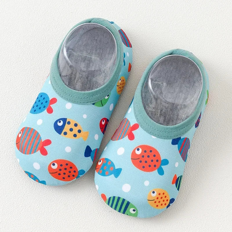 Kids Cartoon Anti-Slip Water Shoes – Summer Pool & Beach Swim Socks.
