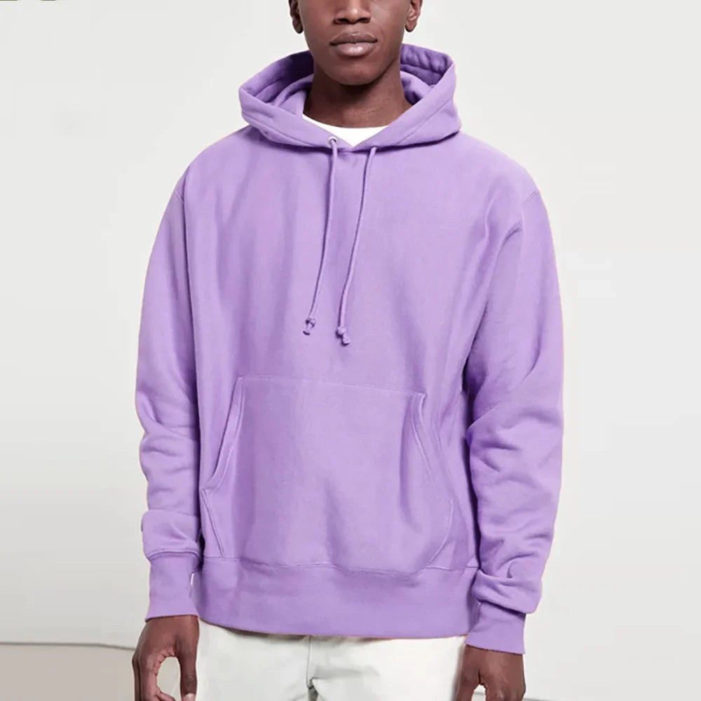 2024 Men's Harajuku Hoodie – Casual Pullover Streetwear Sweatshirt