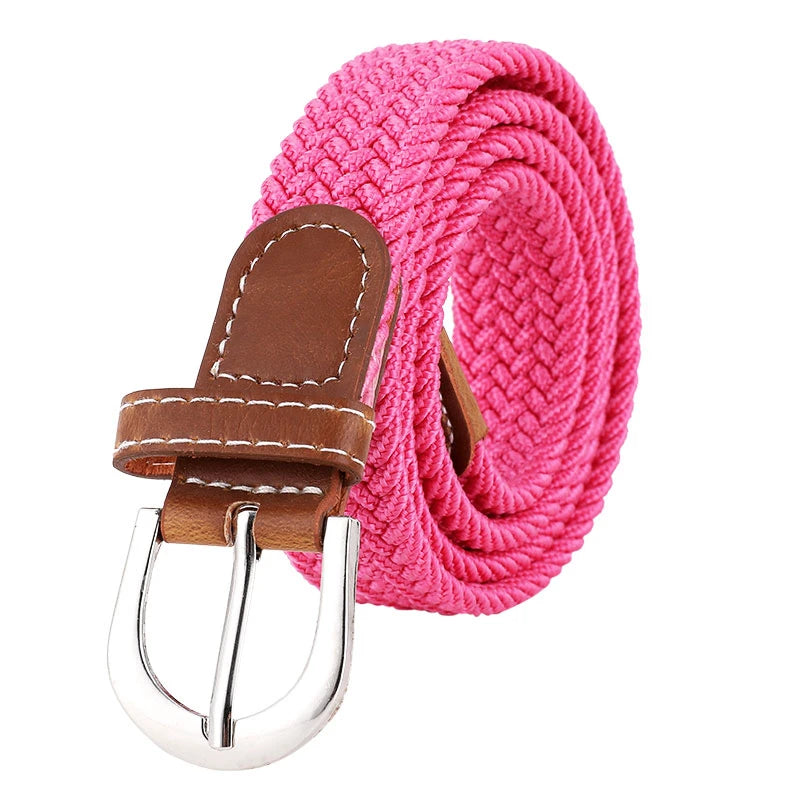 Elastic Woven Belt – Casual, Versatile Fit for Men & Women