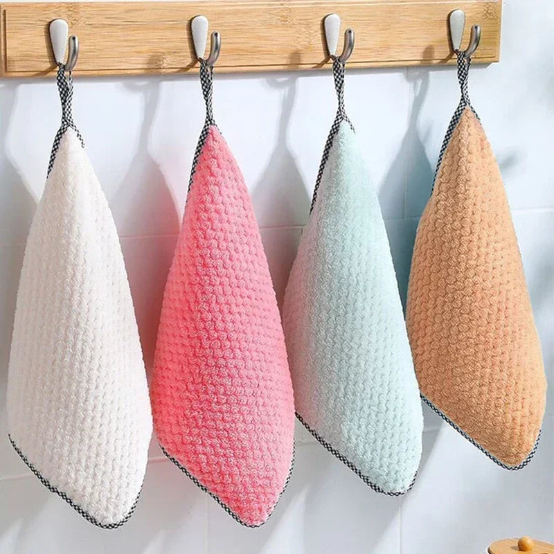 Oil-Free Kitchen Cleaning Rag — Thick, Non-Stick, High-Efficiency Cloth (Random Color)