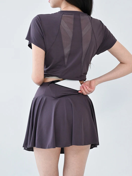 2025 Women’s Badminton & Tennis Set – Quick-Dry Sport Skirt Suit