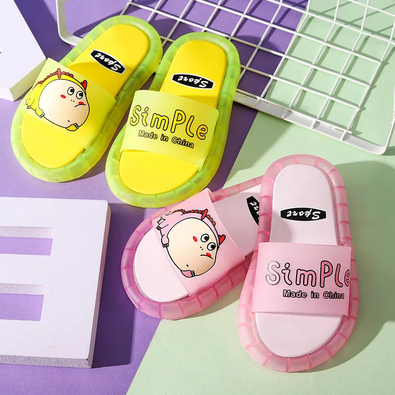 Kids' Cartoon Animal Light-Up Slippers – Cute Bathroom Shoes for Toddlers & Gifts
