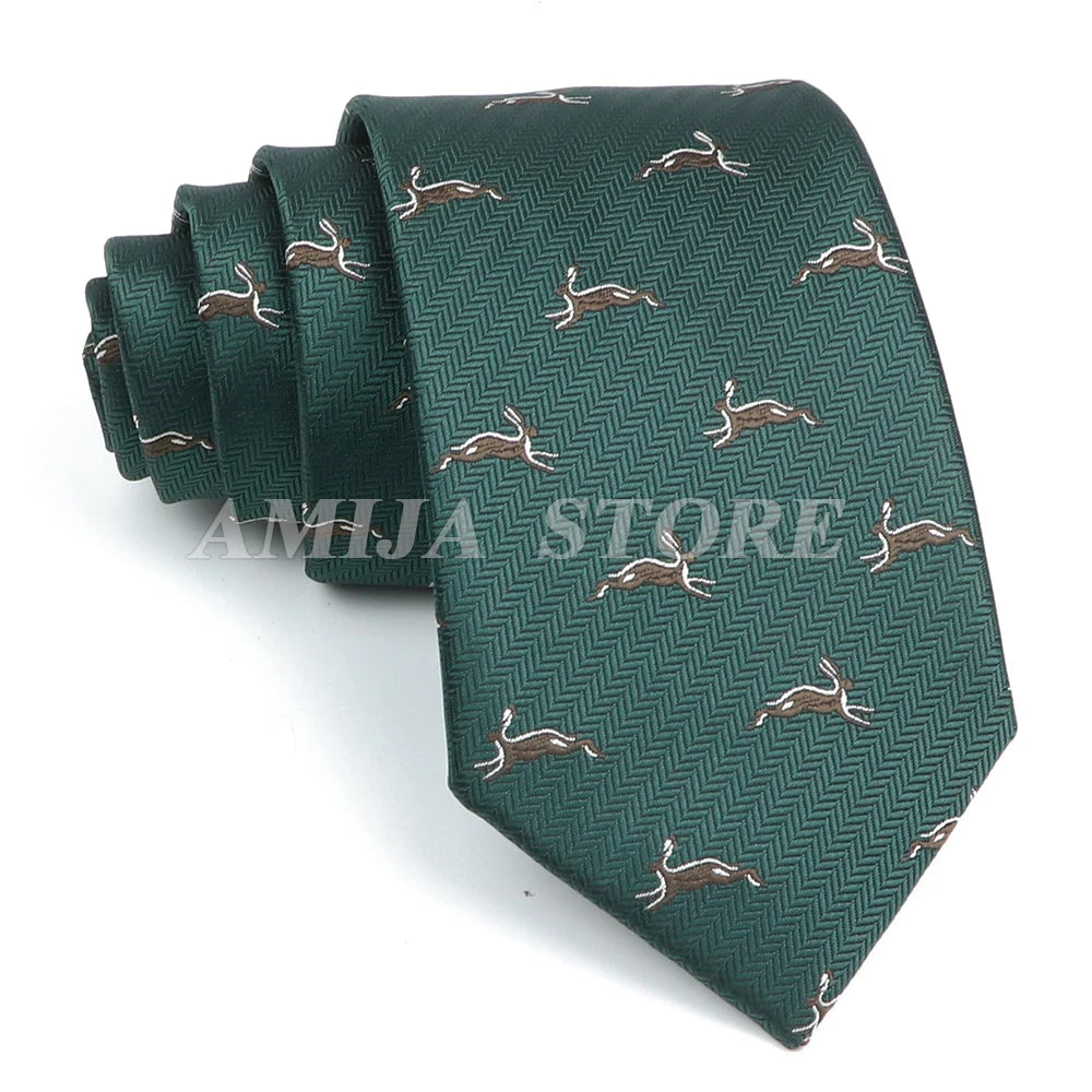 Men’s Jacquard Neck Ties 7cm – Floral & Stripe Design Necktie for Wedding, Party, Business & Daily Wear Gift