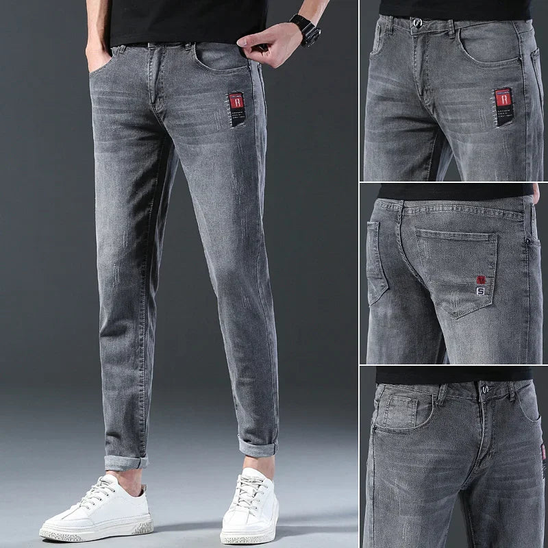 Men's Slim-Fit Stretch Denim Pants – Stylish & Comfy