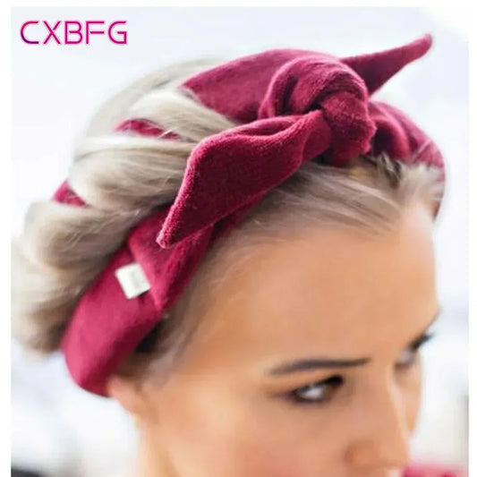 Heatless Curling Rod Headband – Soft, No-Heat Hair Rollers for Sleeping Curls
