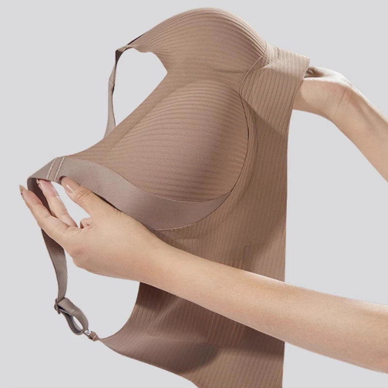 Women's Seamless Wire-Free Bra – Thin, Lift, Anti-Sag, for All Bust Sizes