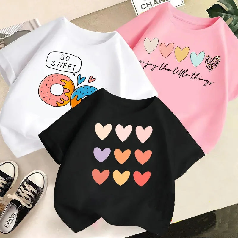 Summer Kids' Casual T-Shirt – Unisex Short Sleeve Baby Top