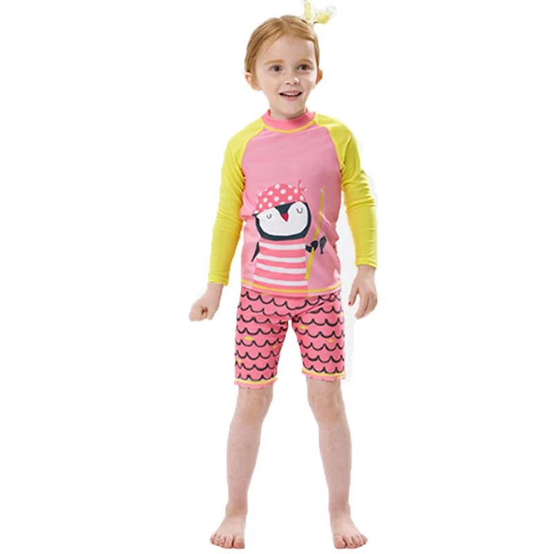 Kids Long Sleeve Sun Protection Swimwear – Boys & Girls Swimsuit 2025 .
