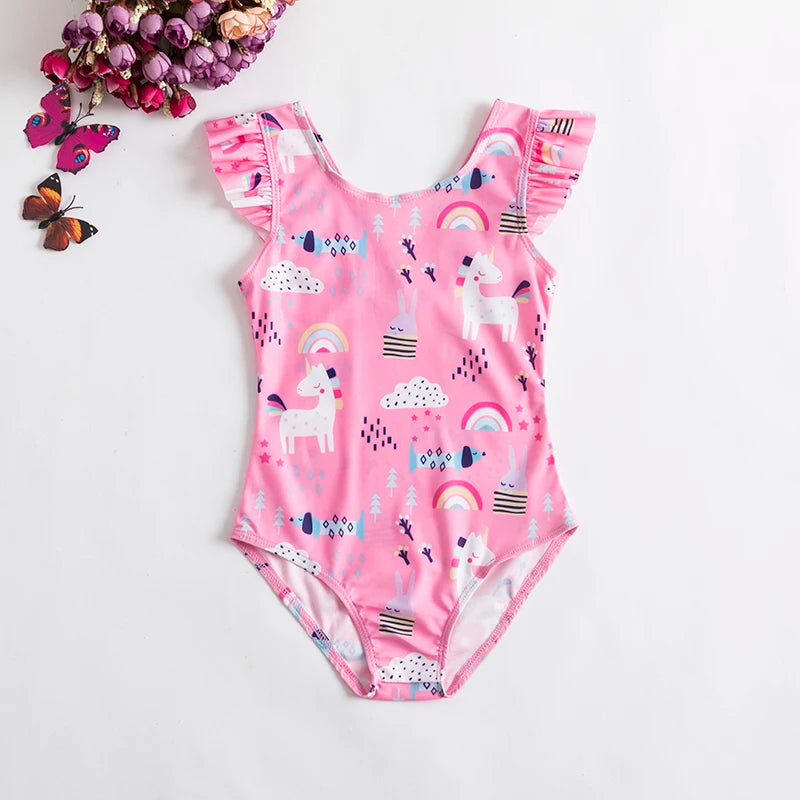 Girls’ 2024 Swimsuit – Toddler & Infant Floral Bikini & One-Piece Swimwear Set