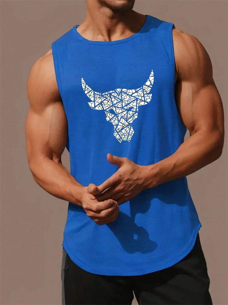 Men's Summer Mesh Vest – Quick-Dry, Breathable, Sleeveless Fitness Shirt