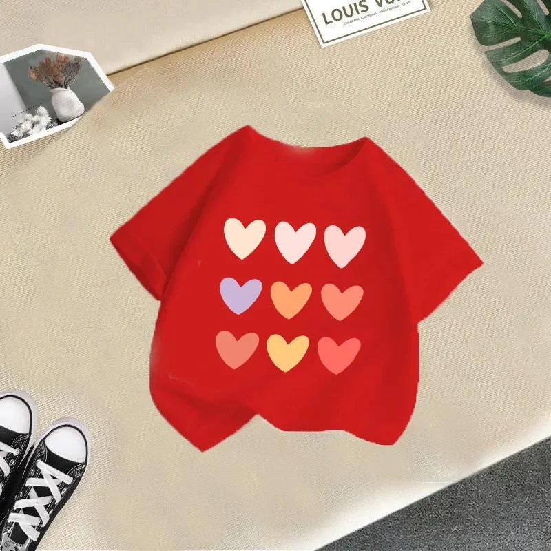 Summer Kids' Casual T-Shirt – Unisex Short Sleeve Baby Top