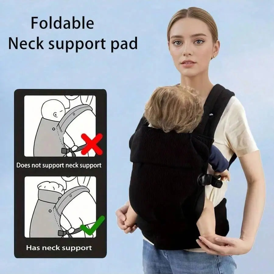 1Pc Simple Baby Carrier for Infants & Toddlers – Lightweight Multifunctional Front-Hold Carrier