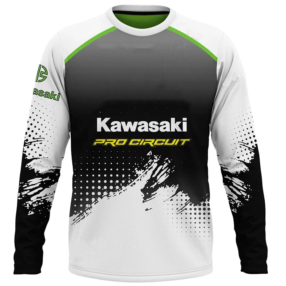Kawasaki Racing Team Long-Sleeve T-Shirt – Men, Women & Kids | 2024 Sportswear