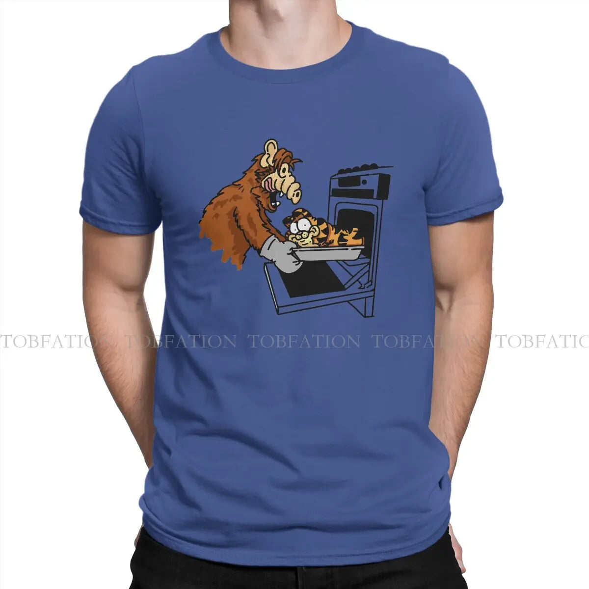 ALF Lasagna Graphic T-Shirt – Men’s Vintage Punk Cotton Summer Top
