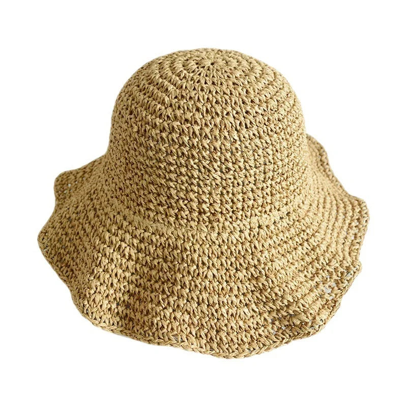 Women’s Wide Brim Sun Hat – Floppy Straw Bucket Hat for Summer