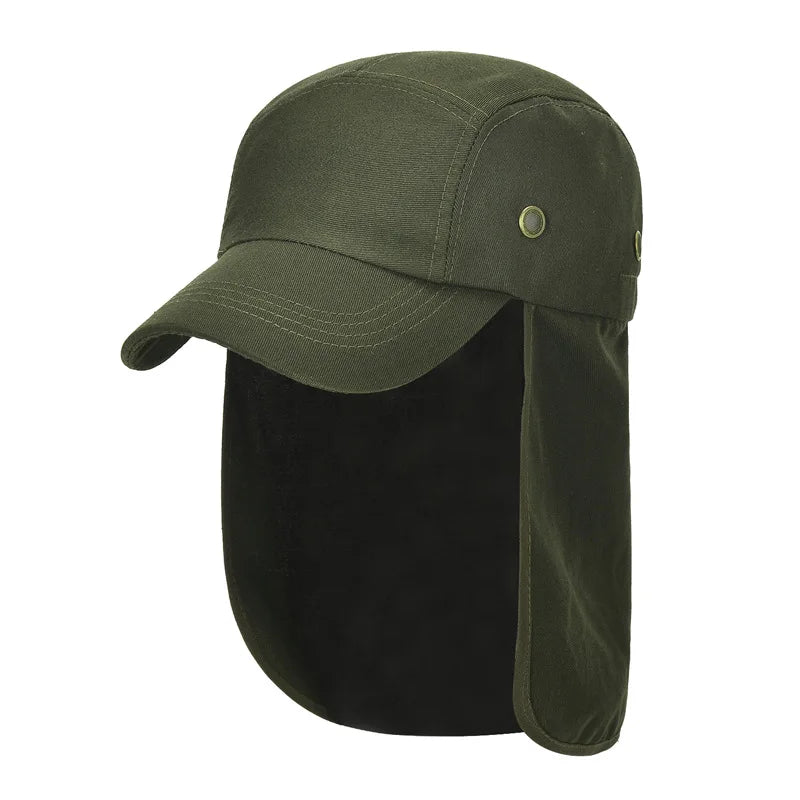 Outdoor Hiking & Fishing Hat – UPF 50+ Sun Protection Cap with Neck Flap for Men & Women