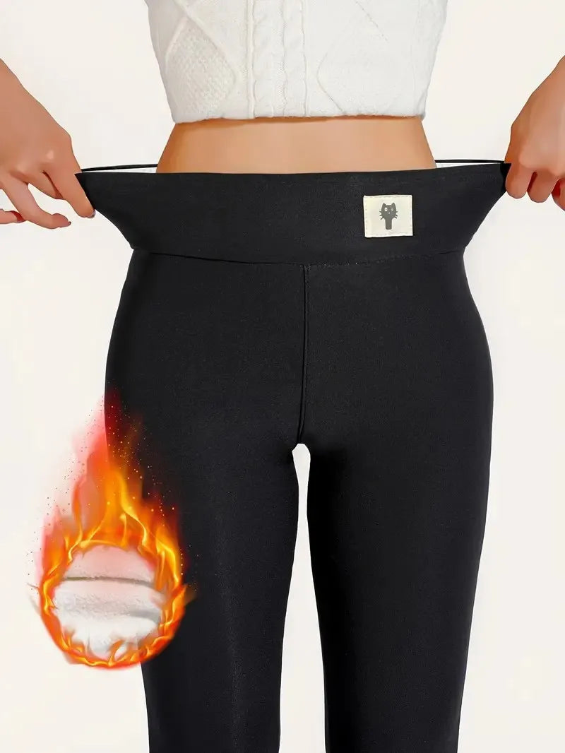 Winter Warm Women’s Leggings – High Waist, Fleece-Lined & Stretchy