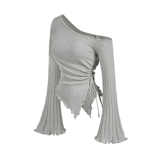 Women’s Slim-Fit Off-Shoulder Street Style Top