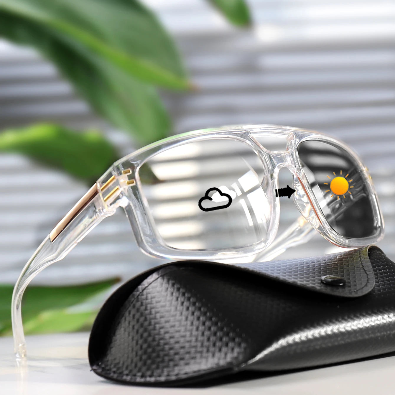 Photochromic Square Sunglasses – Casual Outdoor Sports