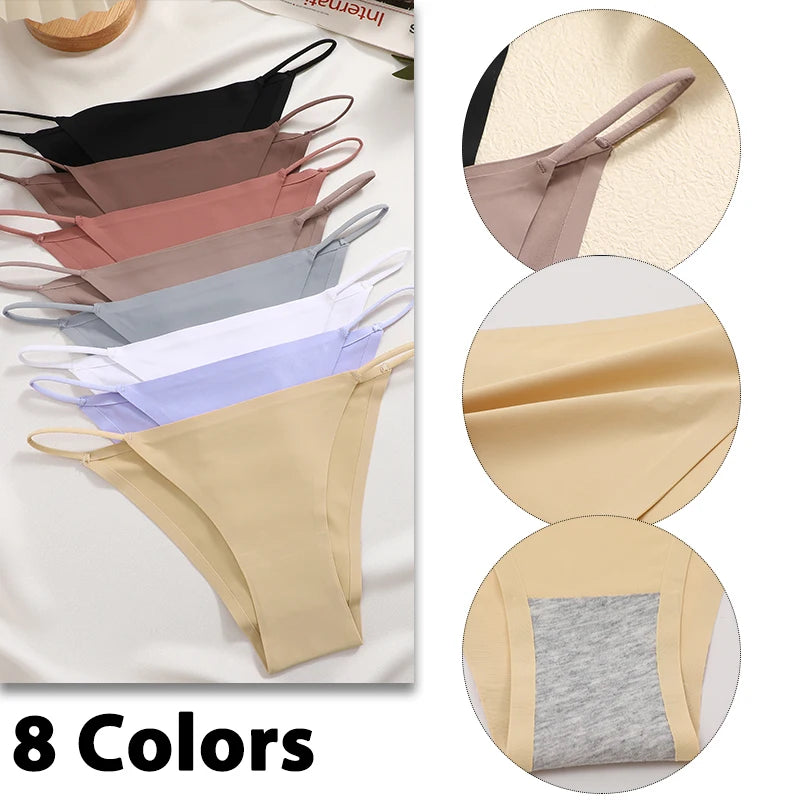 Women's Seamless T-Back Panties – Breathable, Low-Waist, Sexy & Comfy Lingerie