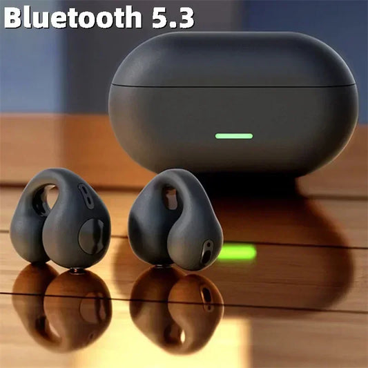 T75 Bone Conduction Bluetooth 5.3 Sports Headphones – Wireless, Waterproof, HiFi Sound, TWS Earphones.