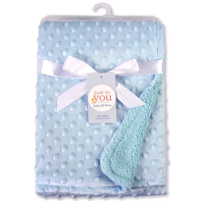 Baby Blanket & Swaddle – Soft Thermal Fleece, Cotton Quilt Wrap for Newborns & Infants