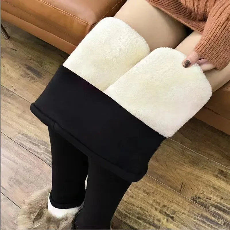 Winter Warm Women’s Leggings – High Waist, Fleece-Lined & Stretchy