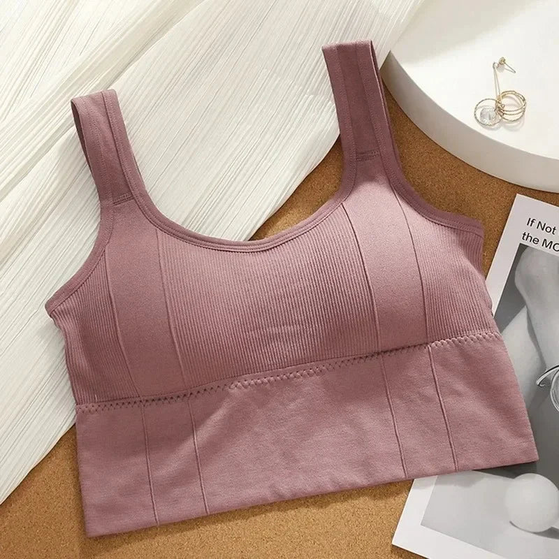 Women’s Seamless Sports Bra – Breathable, Anti-Sweat, Shockproof Yoga & Fitness Crop Top